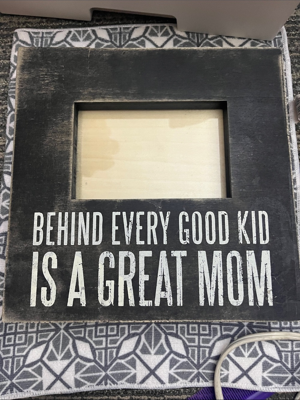 Primitives by Kathy Black Frame White Lettering - 'Behind Every Good Kid' 681